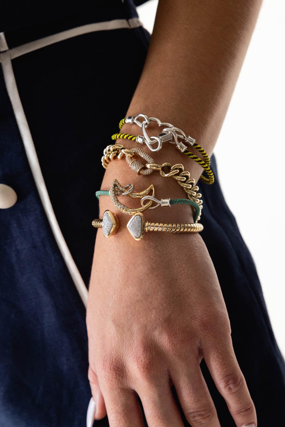 The String Project Bracelet - Bumblebee - Silver-SILVER-6-JEWELRYFINE JEWELBRACELET O-MARLA AARON