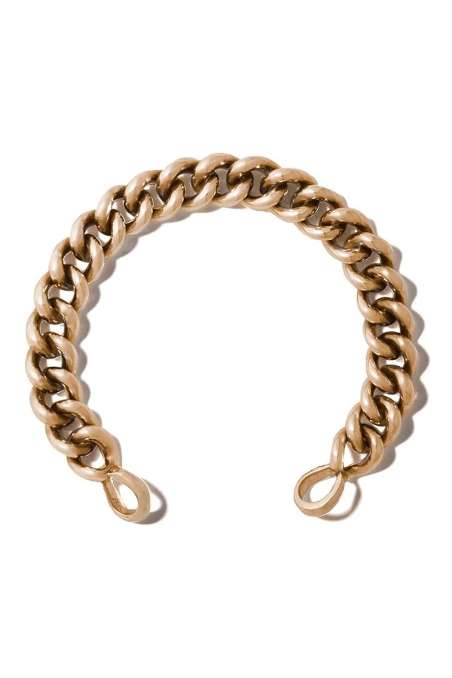 MARLA AARON-MiniMega Curb Chain Bracelet - Yellow Gold-YELLOW GOLD