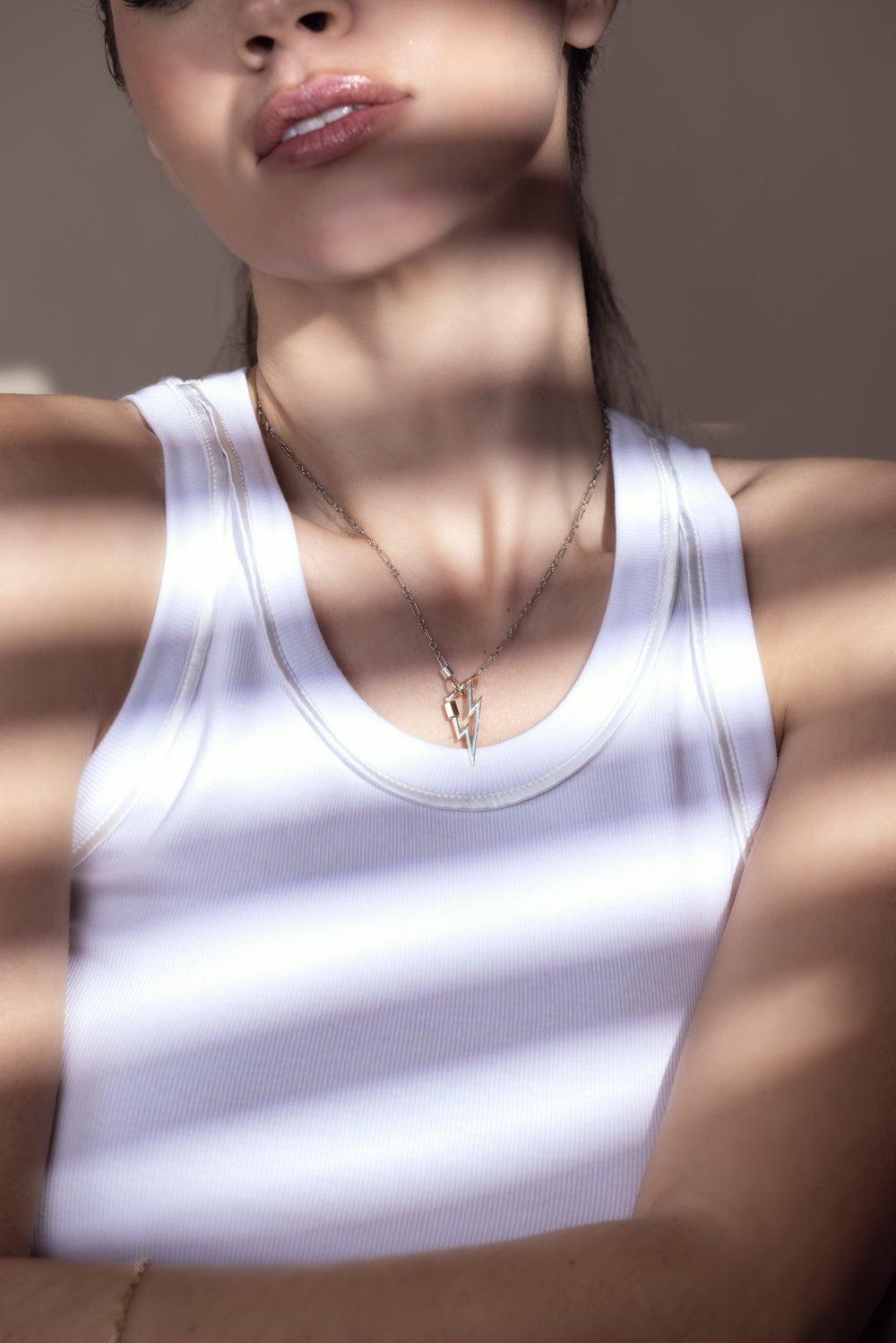 MARLA AARON-An Old World Chain Necklace - Silver-