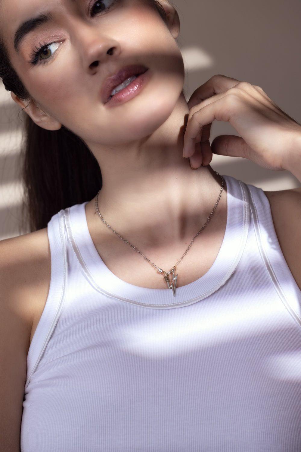 MARLA AARON-An Old World Chain Necklace - Silver-