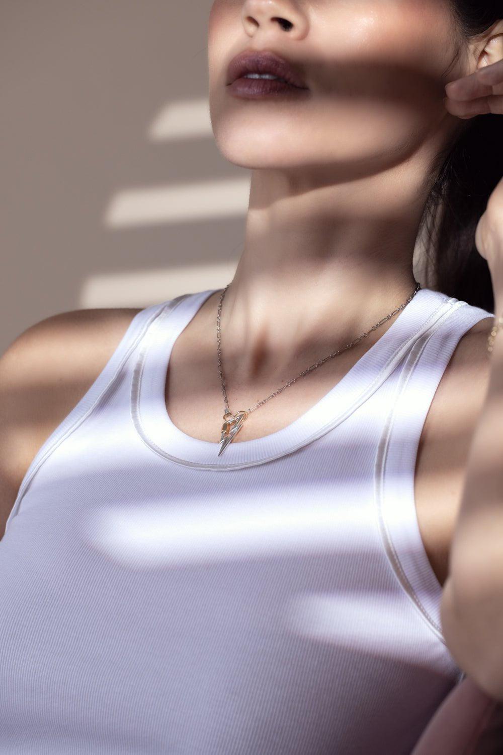 MARLA AARON-An Old World Chain Necklace - Silver-
