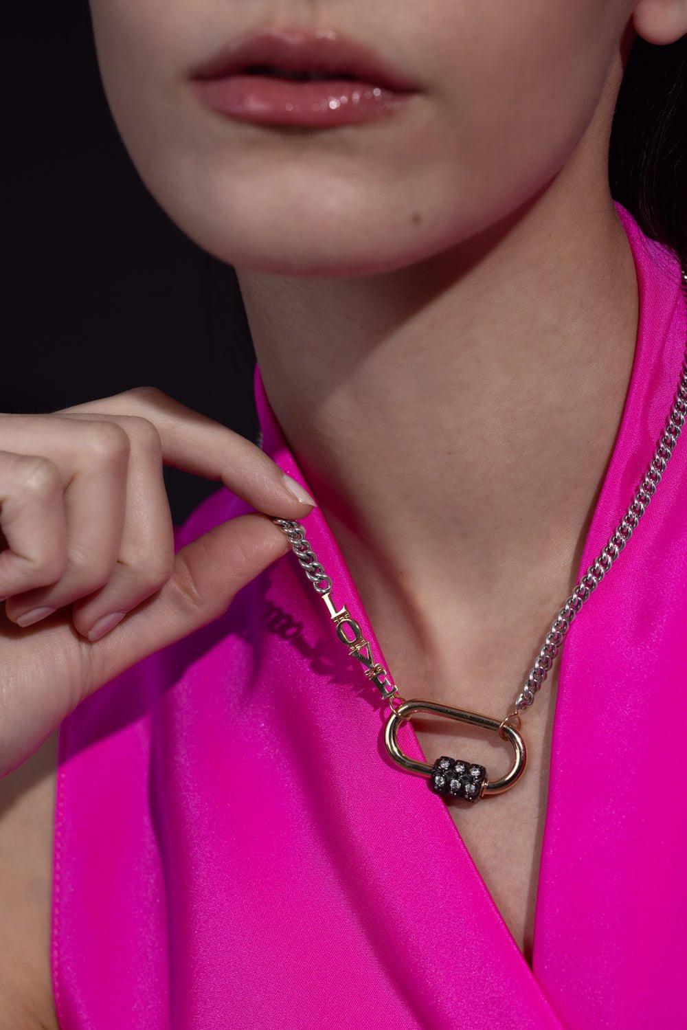 MARLA AARON-Love Heavy Curb Chain-SILVER