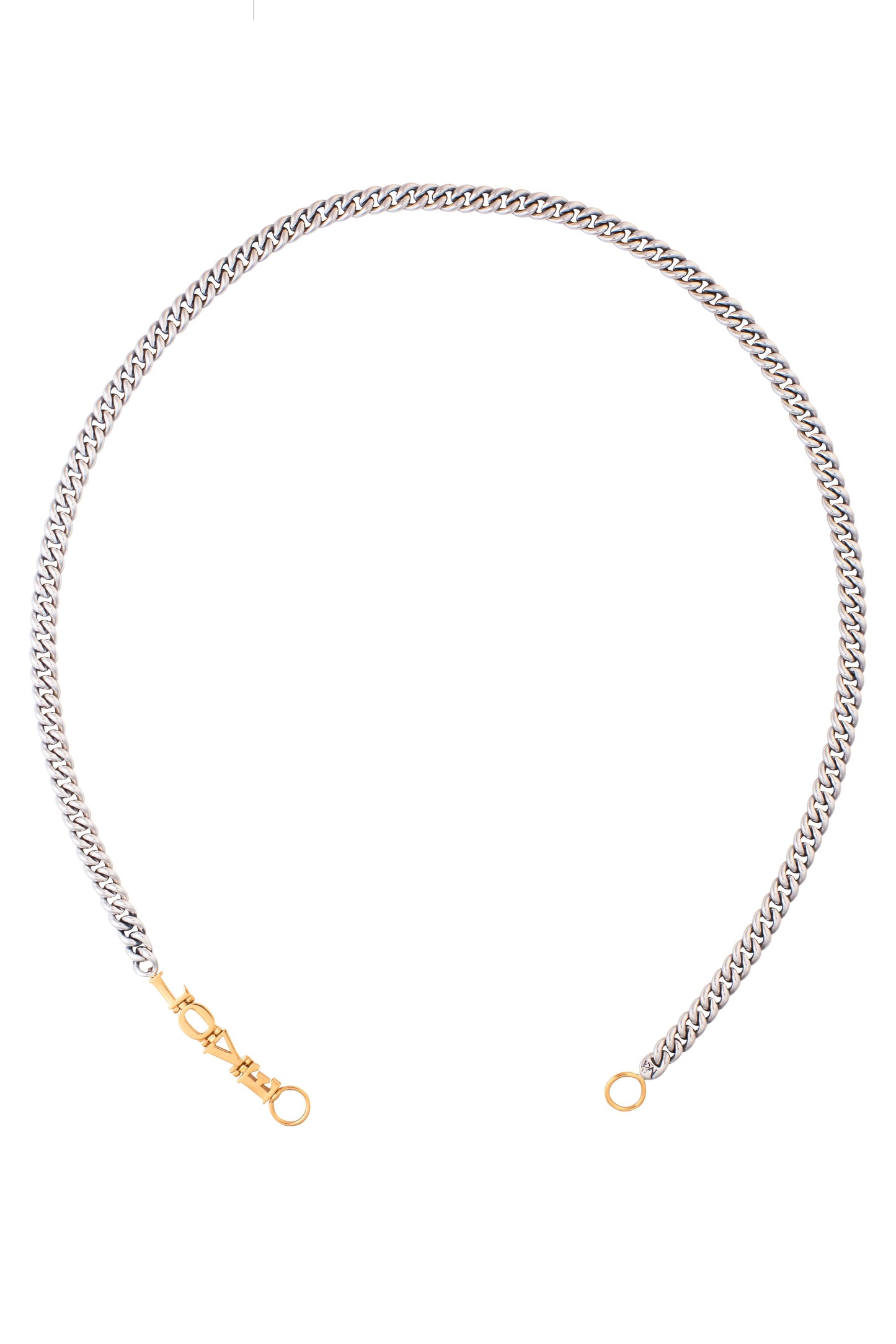 MARLA AARON-Love Heavy Curb Chain-SILVER