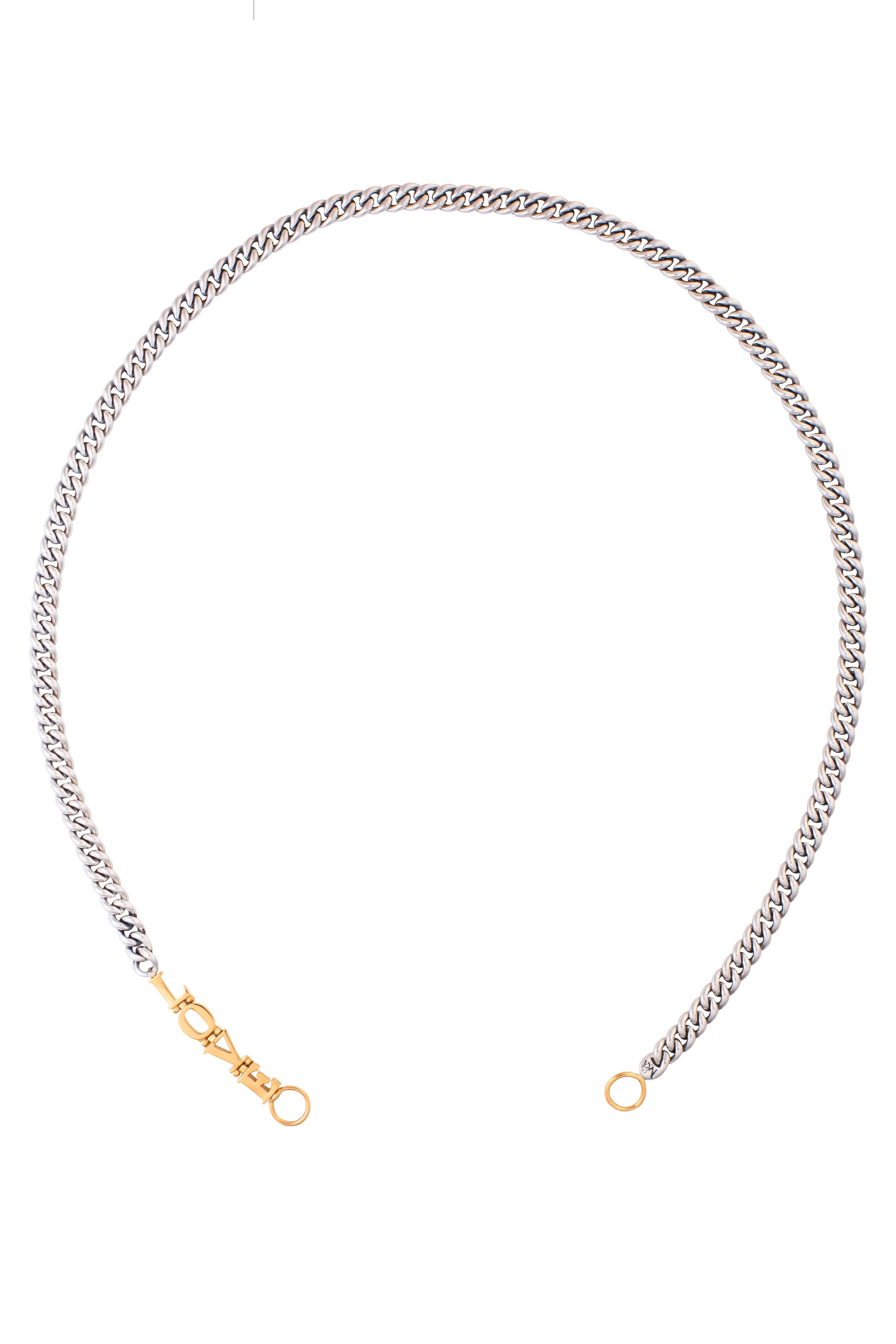 MARLA AARON-Love Heavy Curb Chain-SILVER