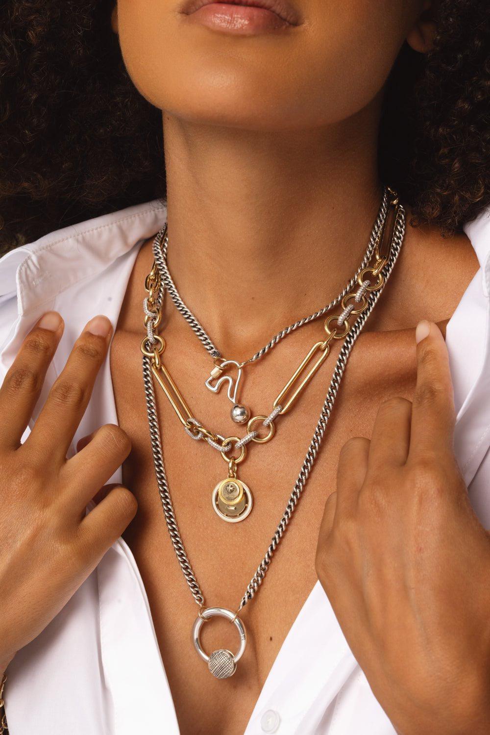MARLA AARON-Heavy Curb Chain-SILVER