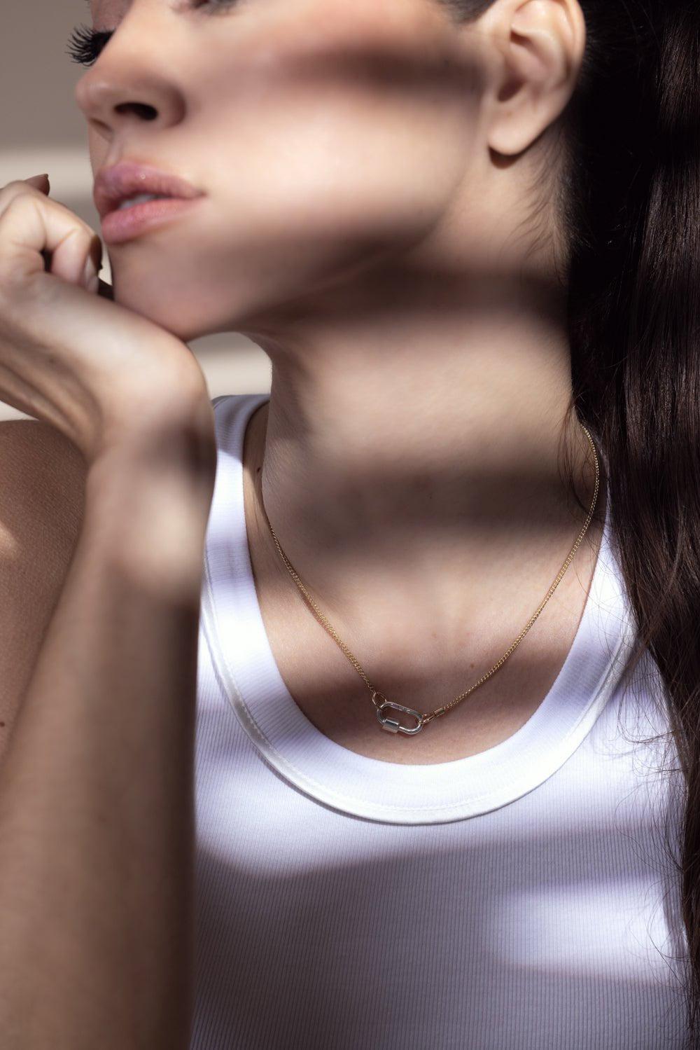 MARLA AARON-Fine Curb Chain - Yellow Gold-YELLOW GOLD