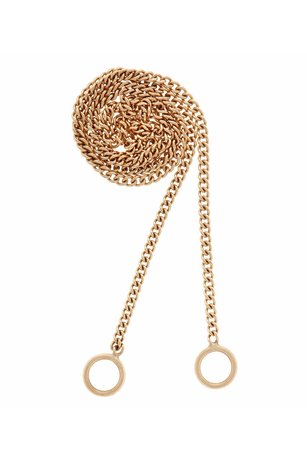 MARLA AARON-Fine Curb Chain - Yellow Gold-YELLOW GOLD