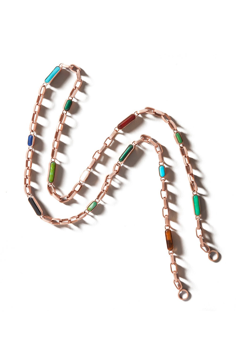 MARLA AARON-All Inlay Chain Necklace-YELLOW GOLD