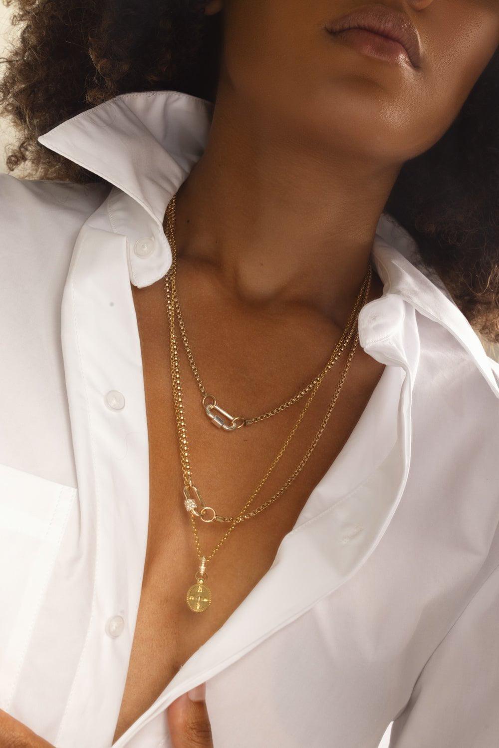 MARLA AARON-Rolo Chain - 18in-YELLOW GOLD