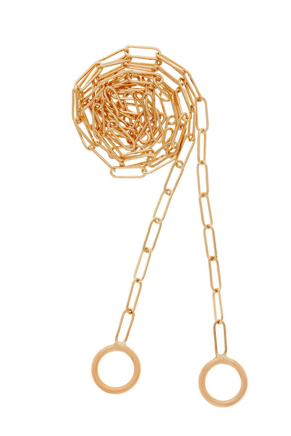 Square Link Chain Necklace-YELLOW GOLD-18-JEWELRYFINE JEWELNECKLACE O-MARLA AARON