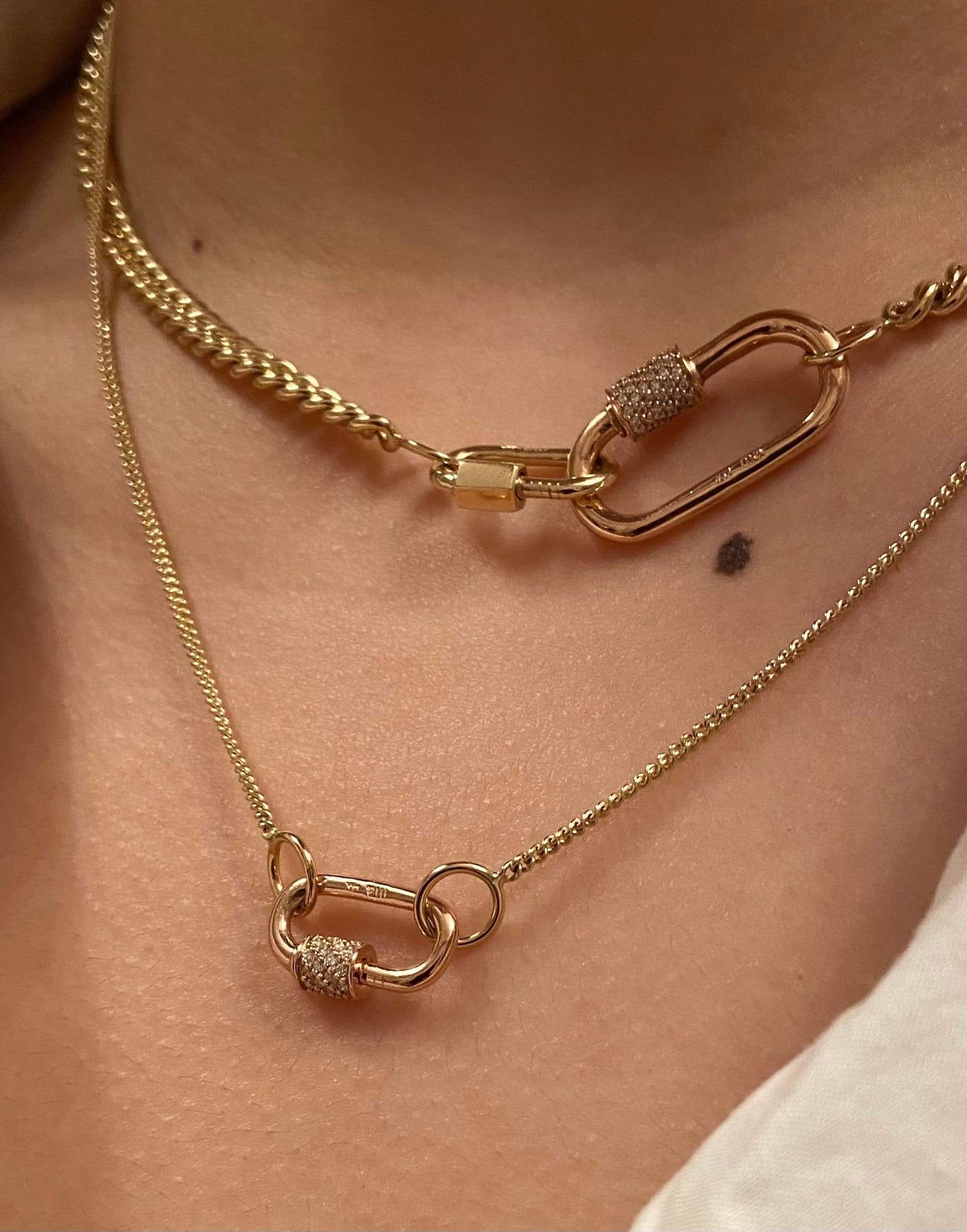 MARLA AARON-Pulley Chain - 16in-YELLOW GOLD