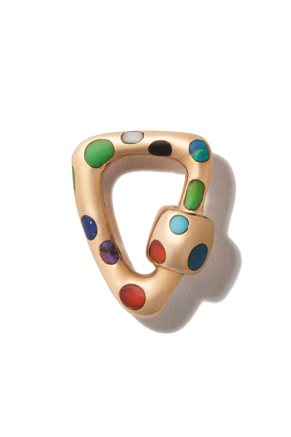 Freeform Inlay Lock-ROSE GOLD-JEWELRYFINE JEWELPENDANT-MARLA AARON