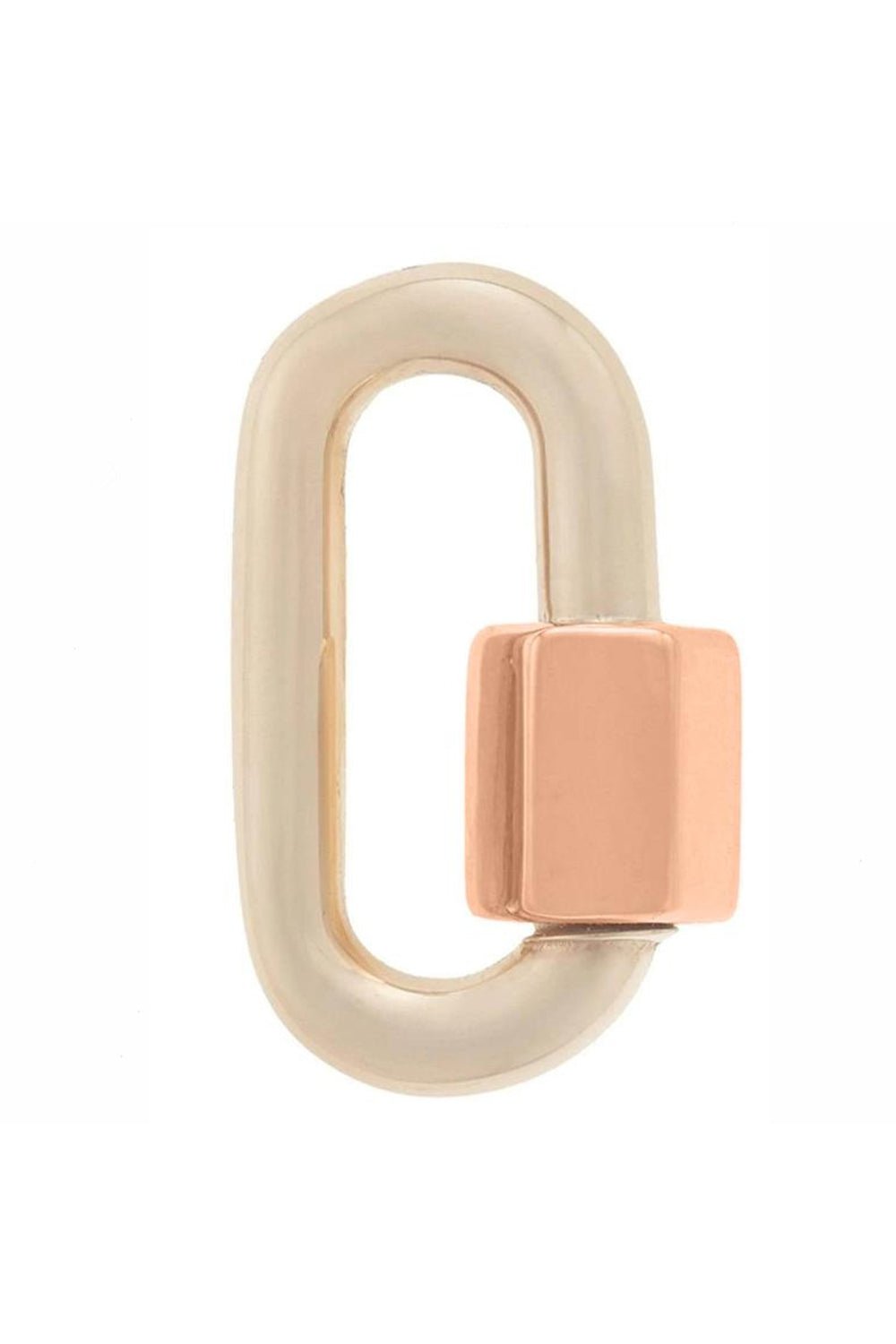 MARLA AARON-Two Tone Chubby Medium Lock-ROSE GOLD