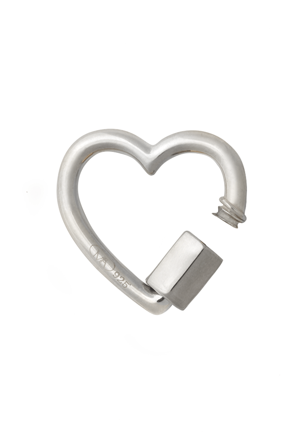 MARLA AARON-Heart Lock-SILVER