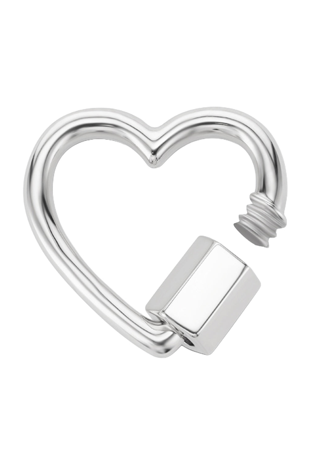 Heartlock - Silver-SILVER-JEWELRYFINE JEWELPENDANT-MARLA AARON