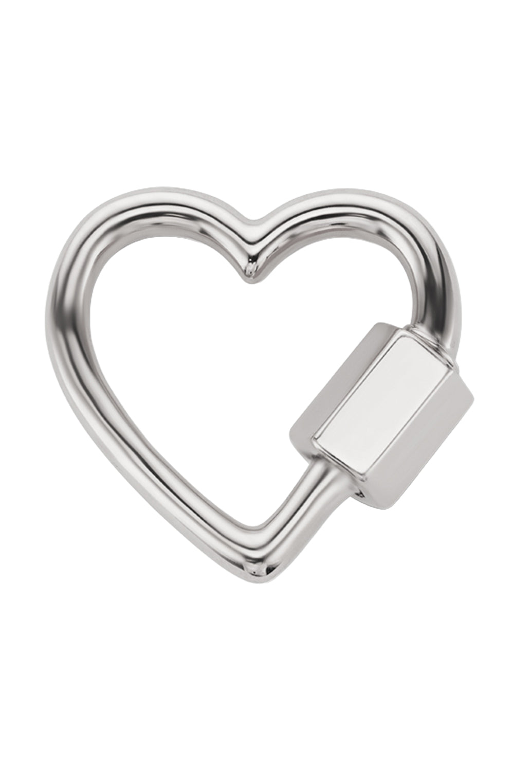 Heartlock - Silver-SILVER-JEWELRYFINE JEWELPENDANT-MARLA AARON