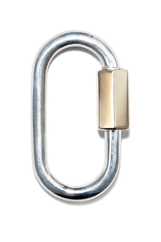 MARLA AARON-Silver and Yellow Gold Regular Lock-SILVER