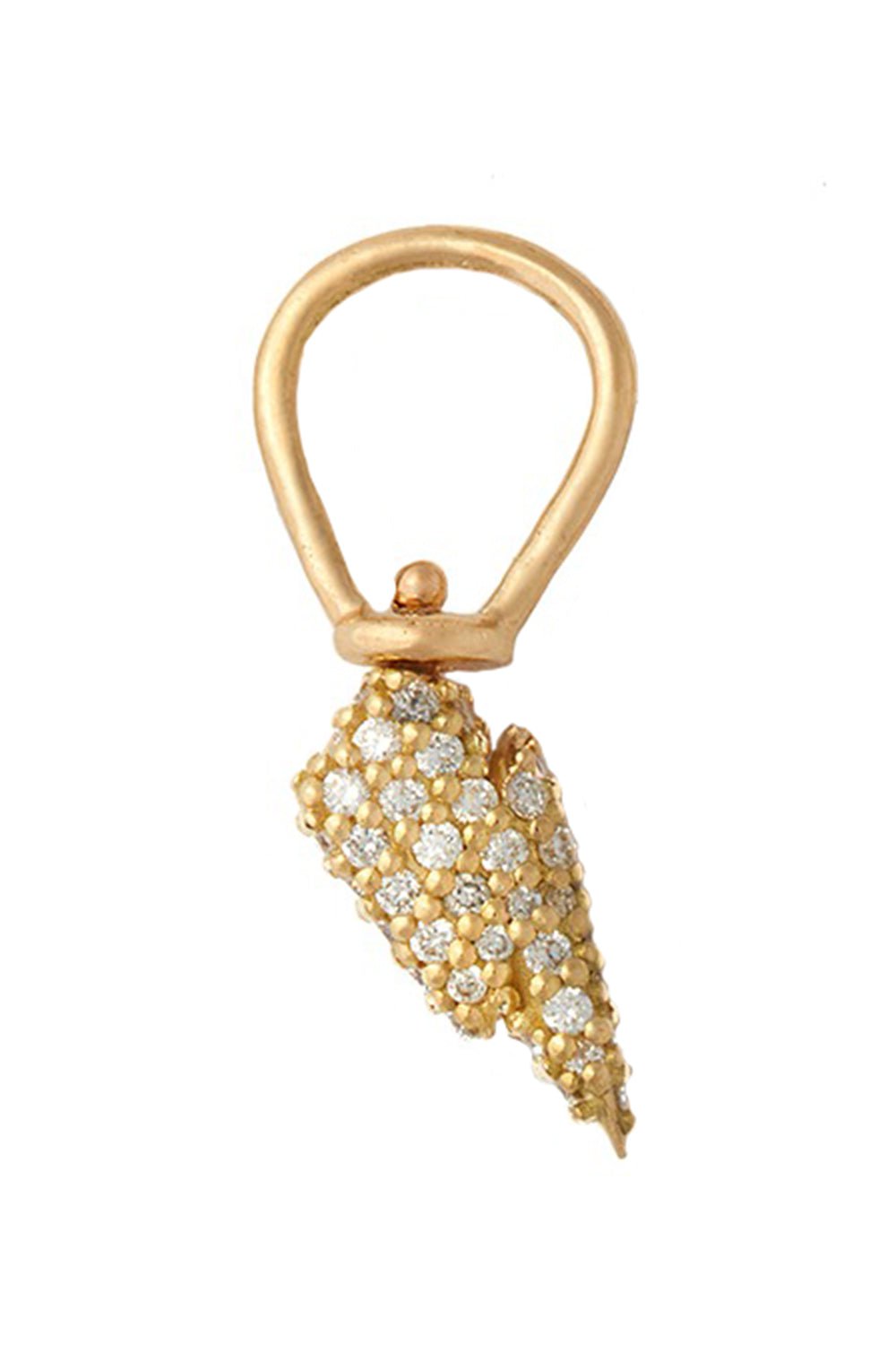 MARLA AARON-Allstone Itty Bitty Lightening Bolt Charm-YELLOW GOLD