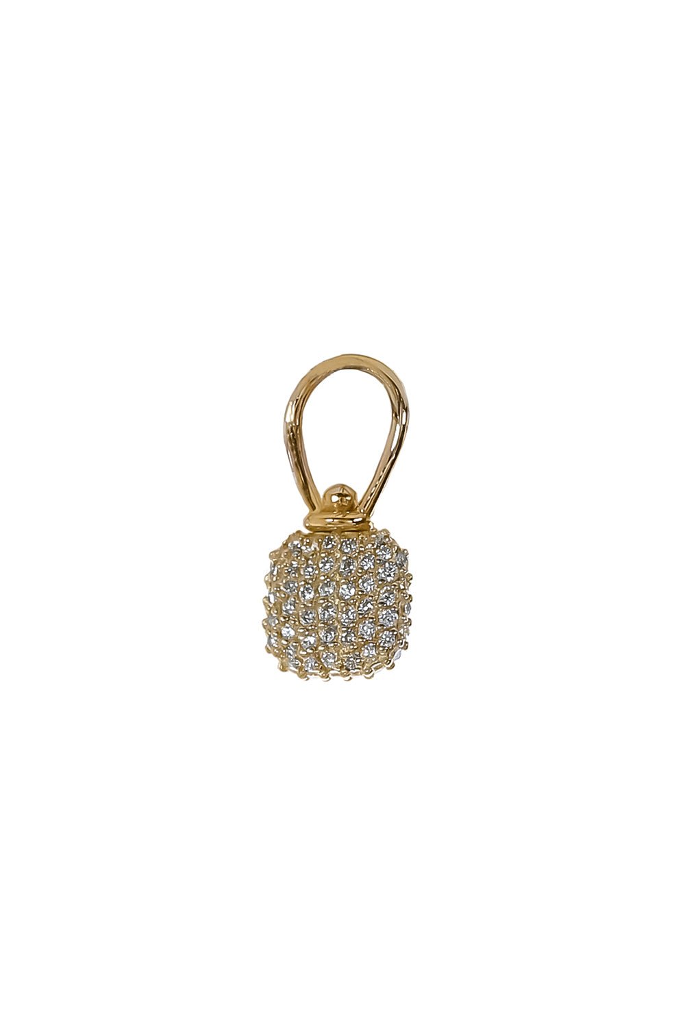 MARLA AARON-Allstone Itty Bitty Squircle Charm-YELLOW GOLD
