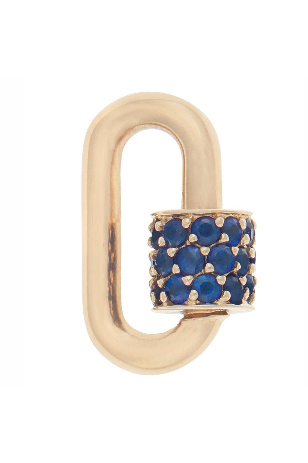 MARLA AARON-Blue Sapphires Stoned Chubby Babylock-YELLOW GOLD