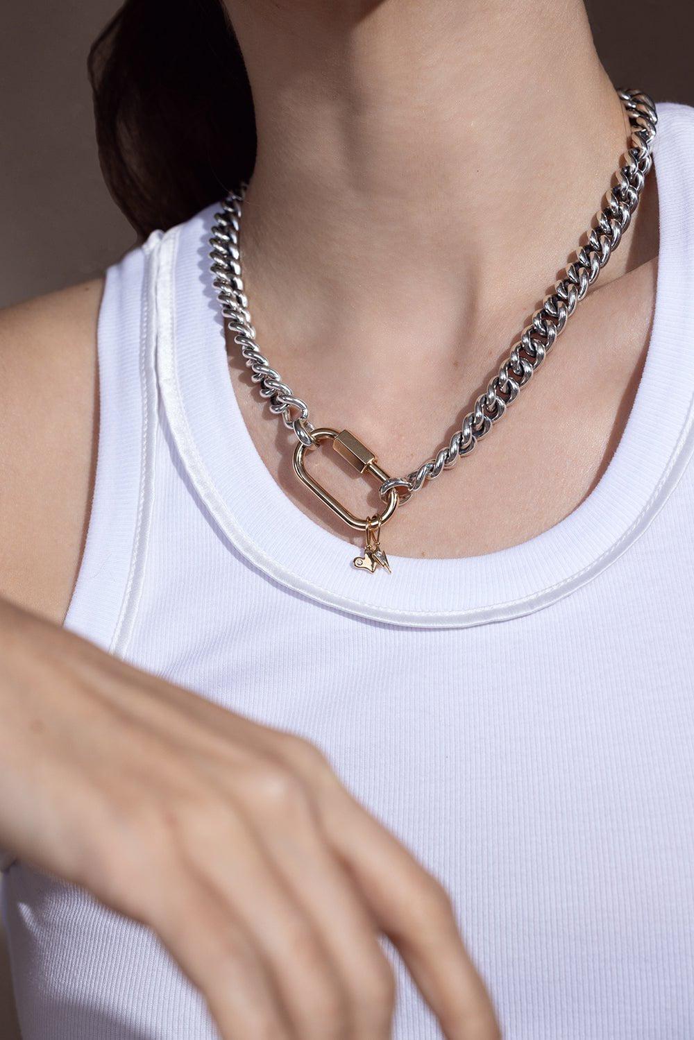 MARLA AARON-Itty Bitty Bolt Charm-YELLOW GOLD