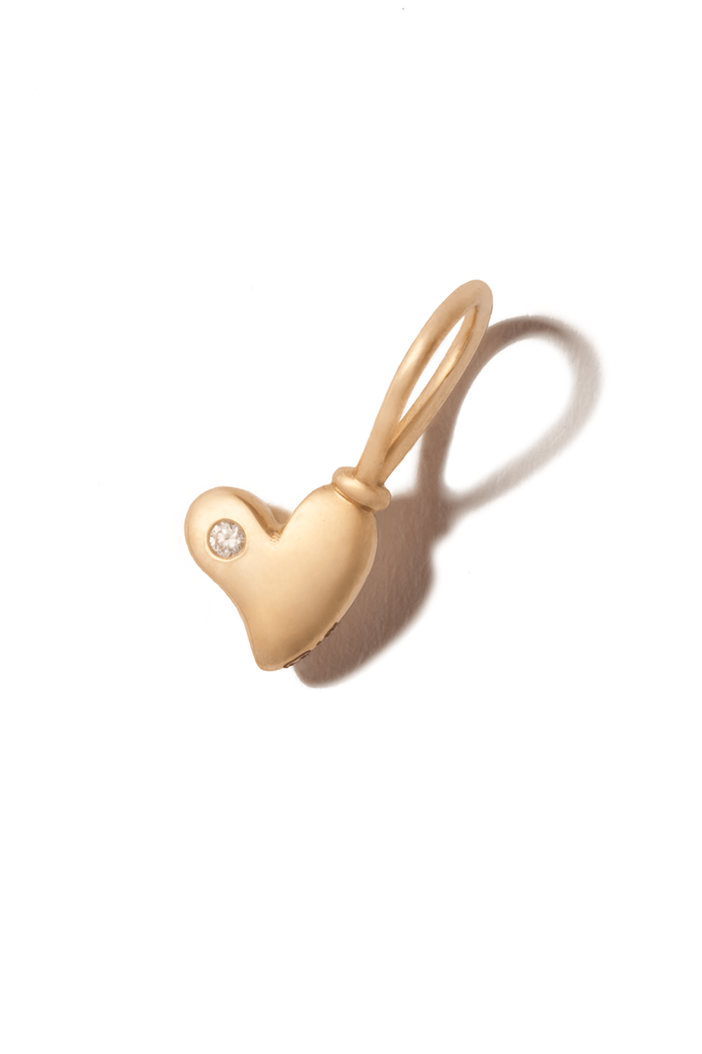MARLA AARON-Itty Bitty Heart Charm-YELLOW GOLD