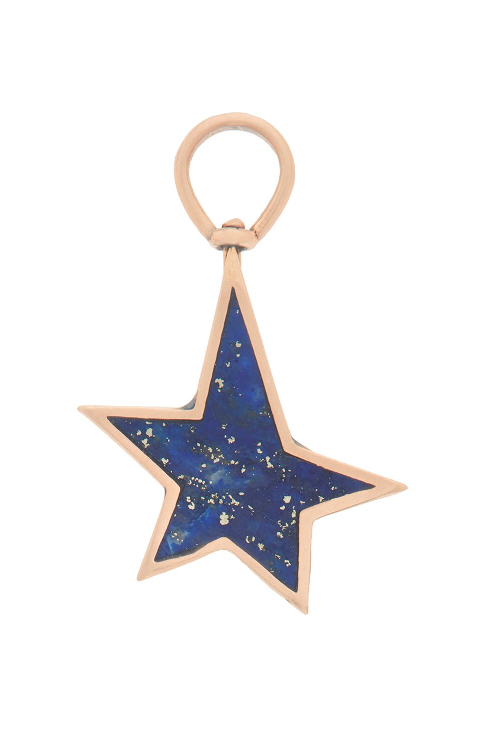 MARLA AARON-Lapis Star Charm-YELLOW GOLD