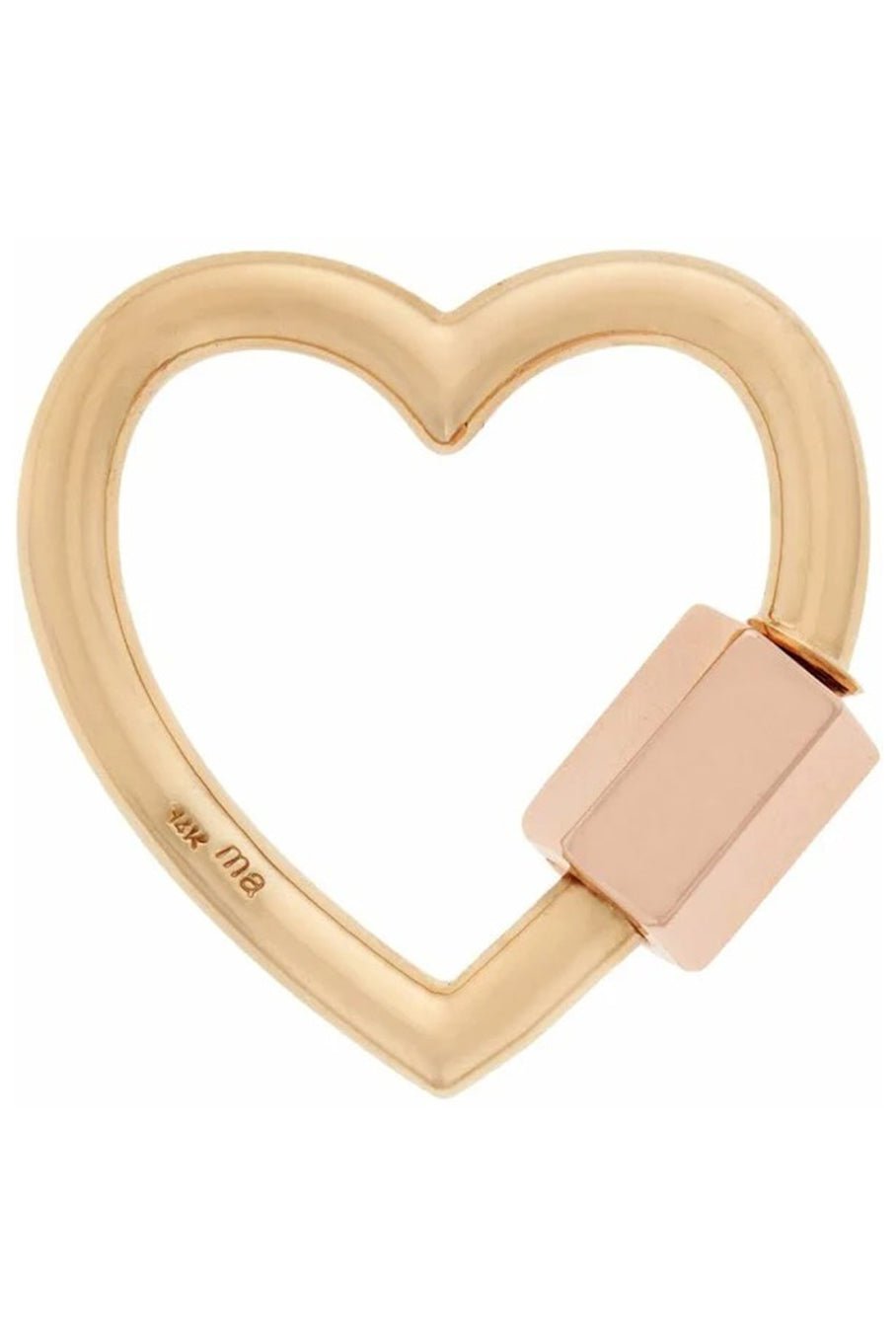 MARLA AARON-Large Heartlock-YELLOW GOLD