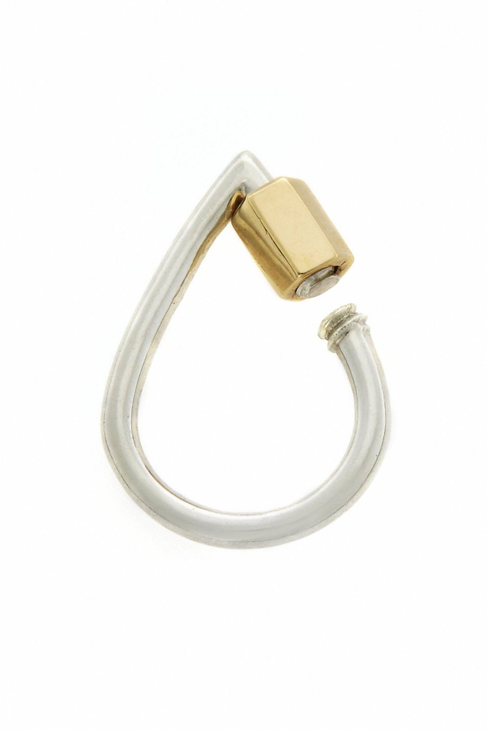 MARLA AARON-Mixed Metal Droplock-YELLOW GOLD