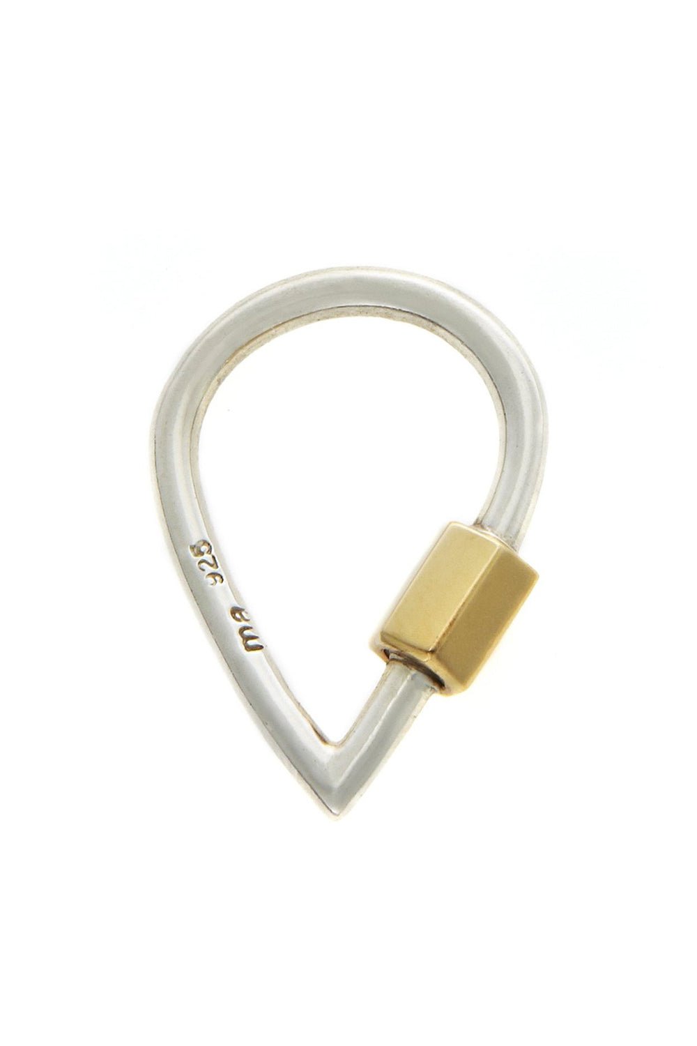 MARLA AARON-Mixed Metal Droplock-YELLOW GOLD