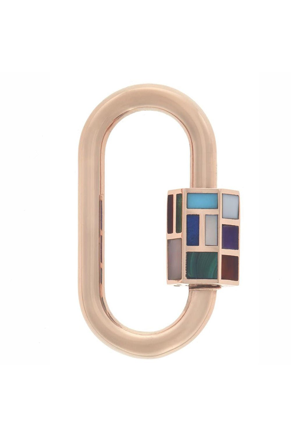 MARLA AARON-Phyllis Inlay Lock with Opal-YELLOW GOLD