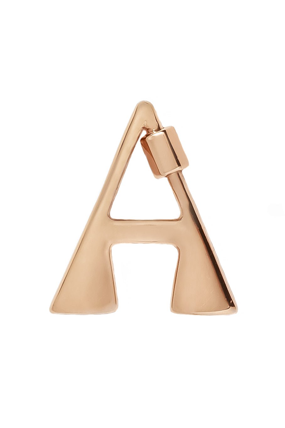 MARLA AARON-Small A Lock-YELLOW GOLD