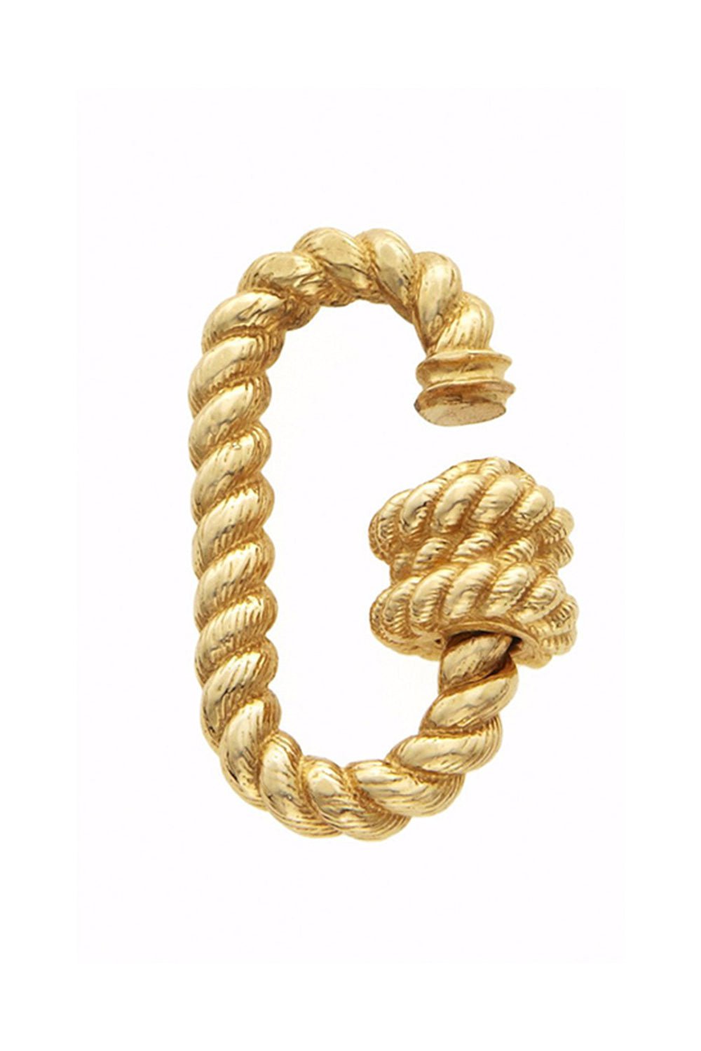 MARLA AARON-Twisted Lock-YELLOW GOLD