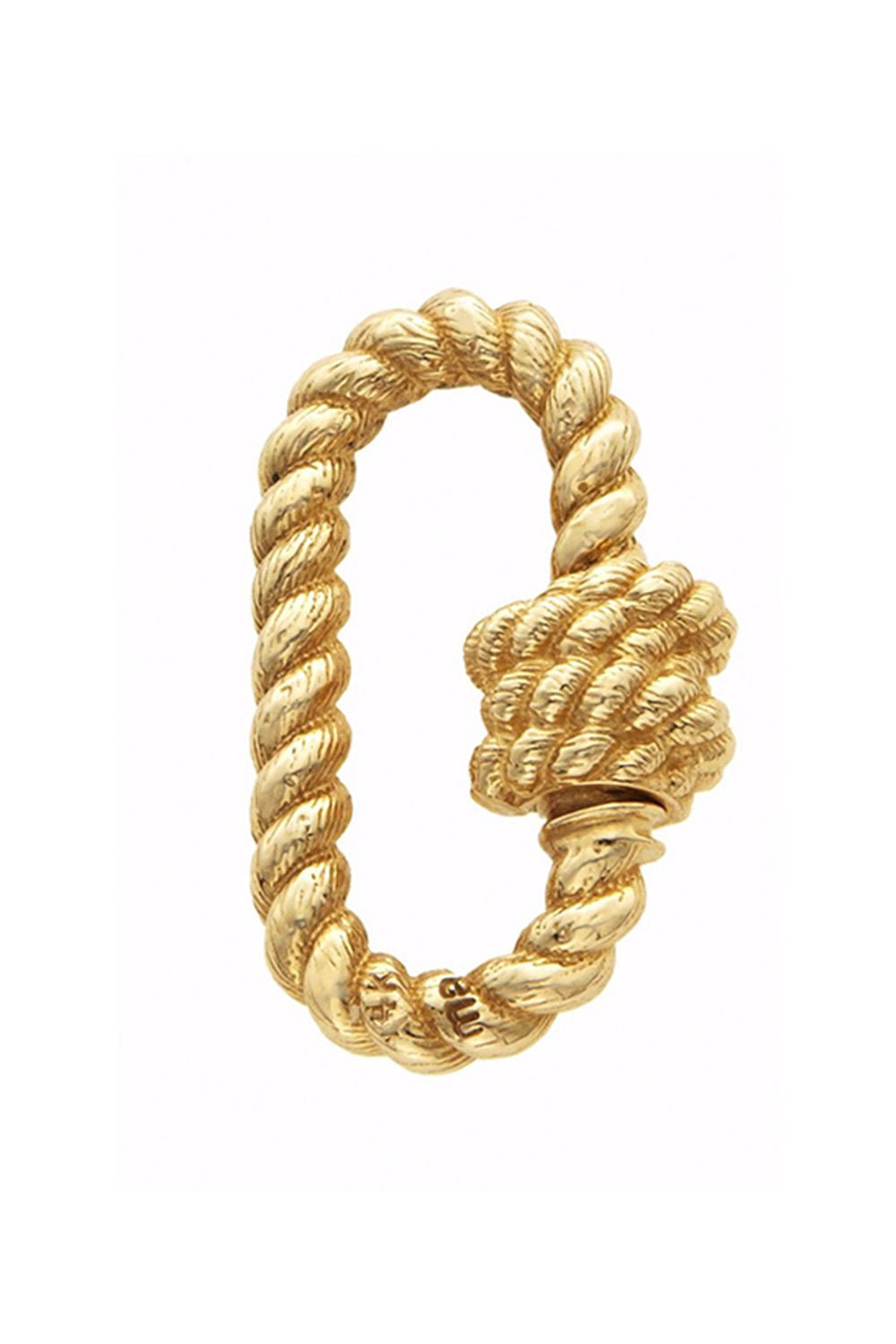 MARLA AARON-Twisted Lock-YELLOW GOLD