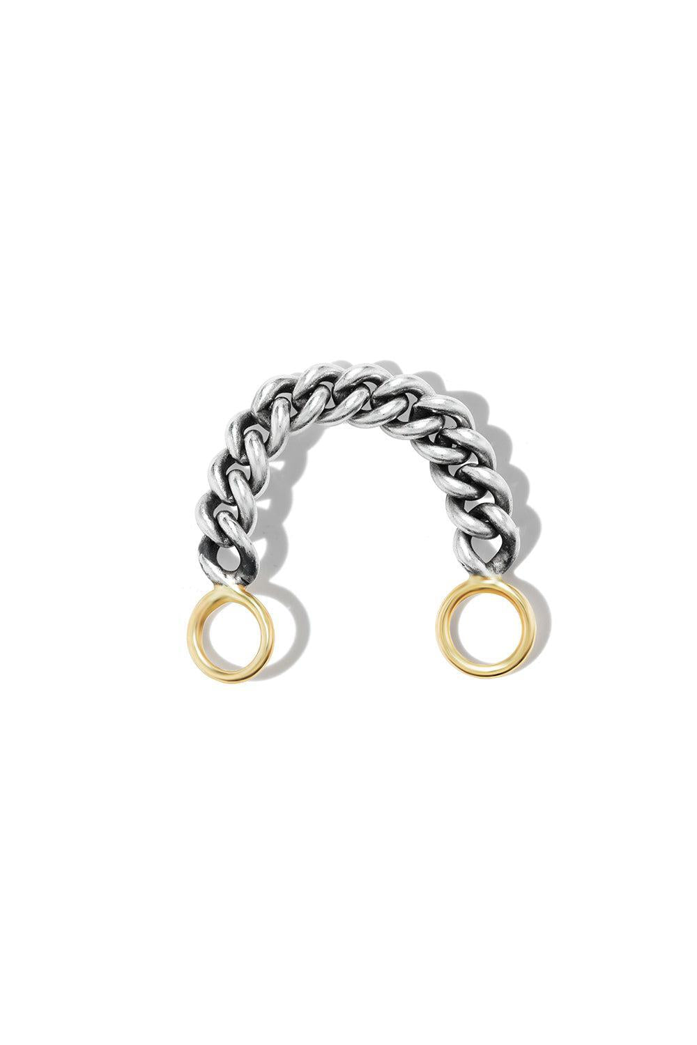 Silver Heavy Curb Chain Ring