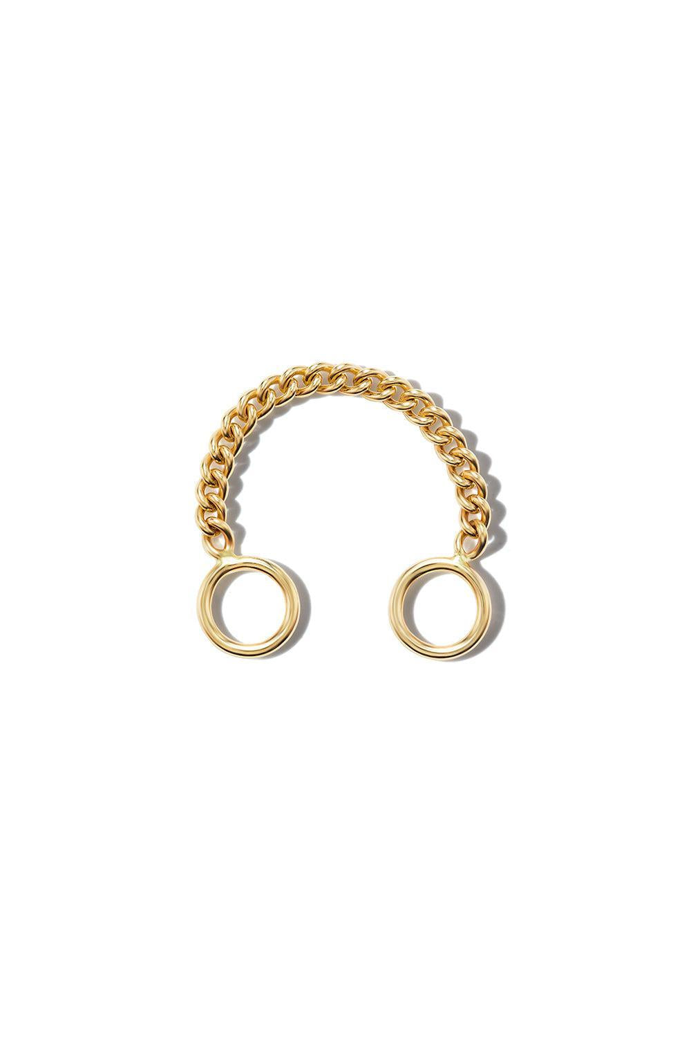 Not So Heavy Curb Chain Ring-YELLOW GOLD-9-10-JEWELRYFINE JEWELRING-MARLA AARON