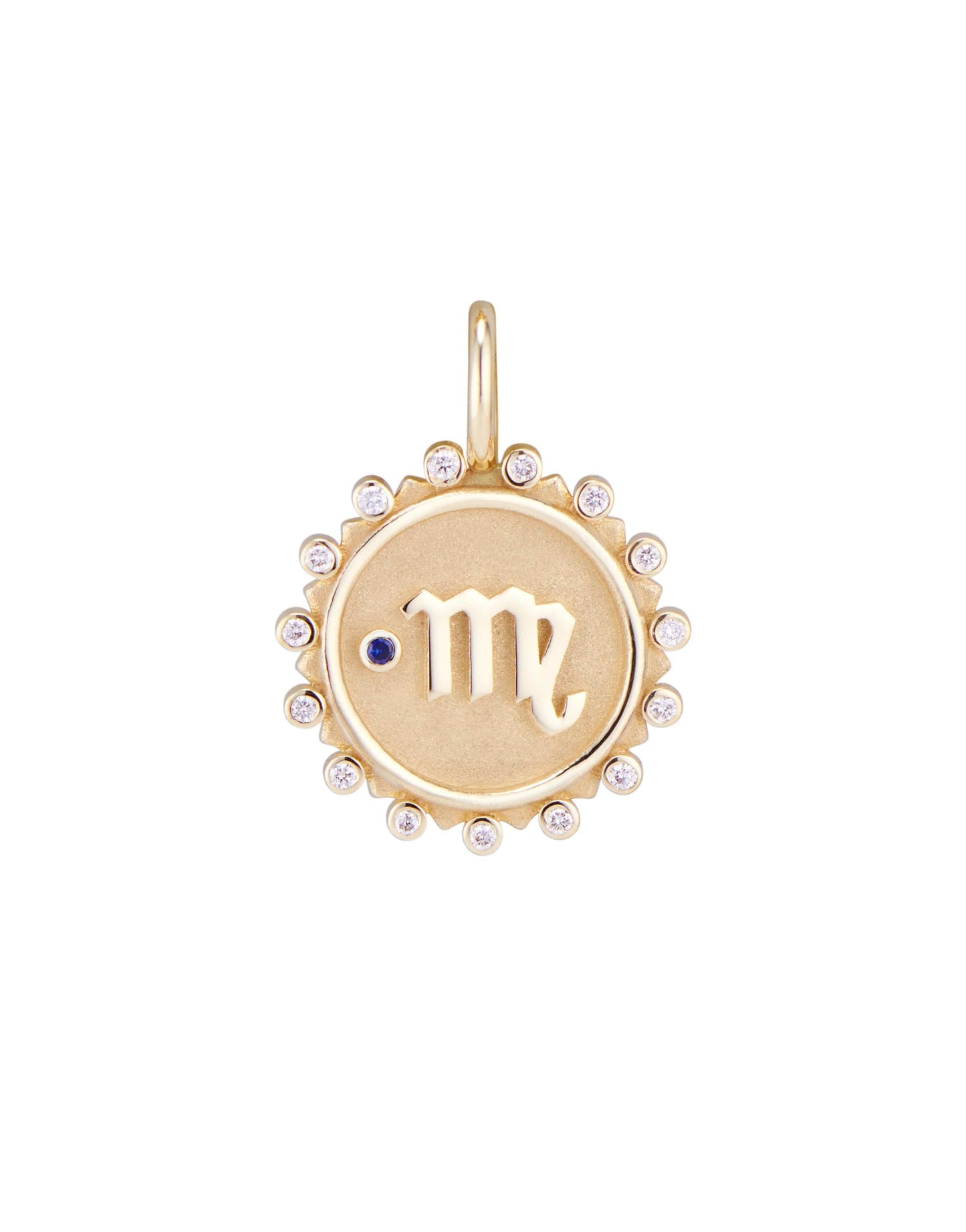 MARLO LAZ-Virgo Diamond Charm-YELLOW GOLD