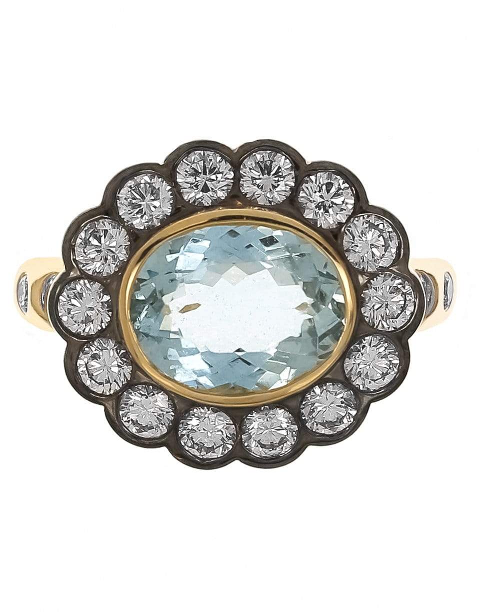 MARLO LAZ-Alexandra Aquamarine Ring-YELLOW GOLD