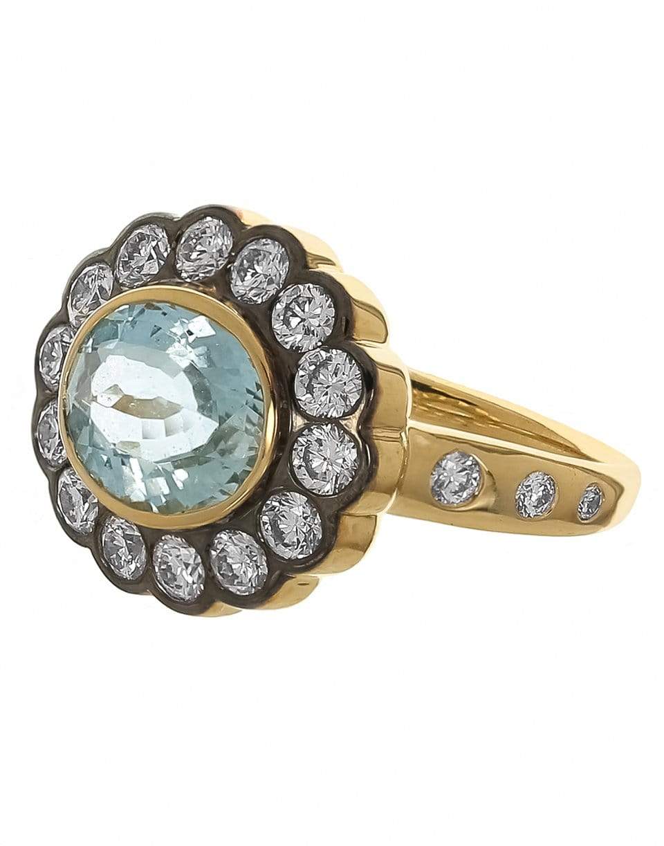 MARLO LAZ-Alexandra Aquamarine Ring-YELLOW GOLD