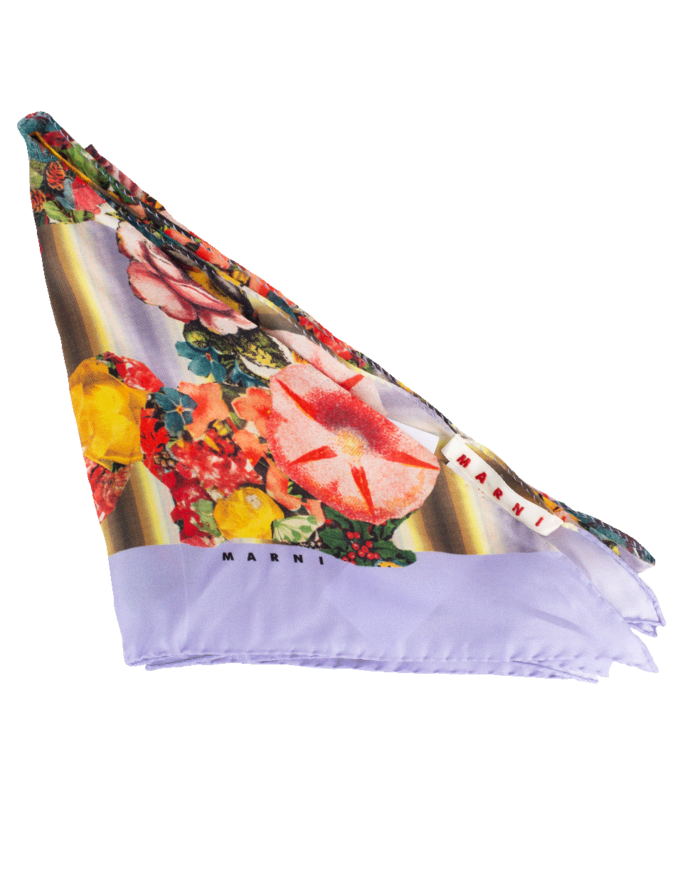 MARNI-Lilac Triangle Scarf-ACID