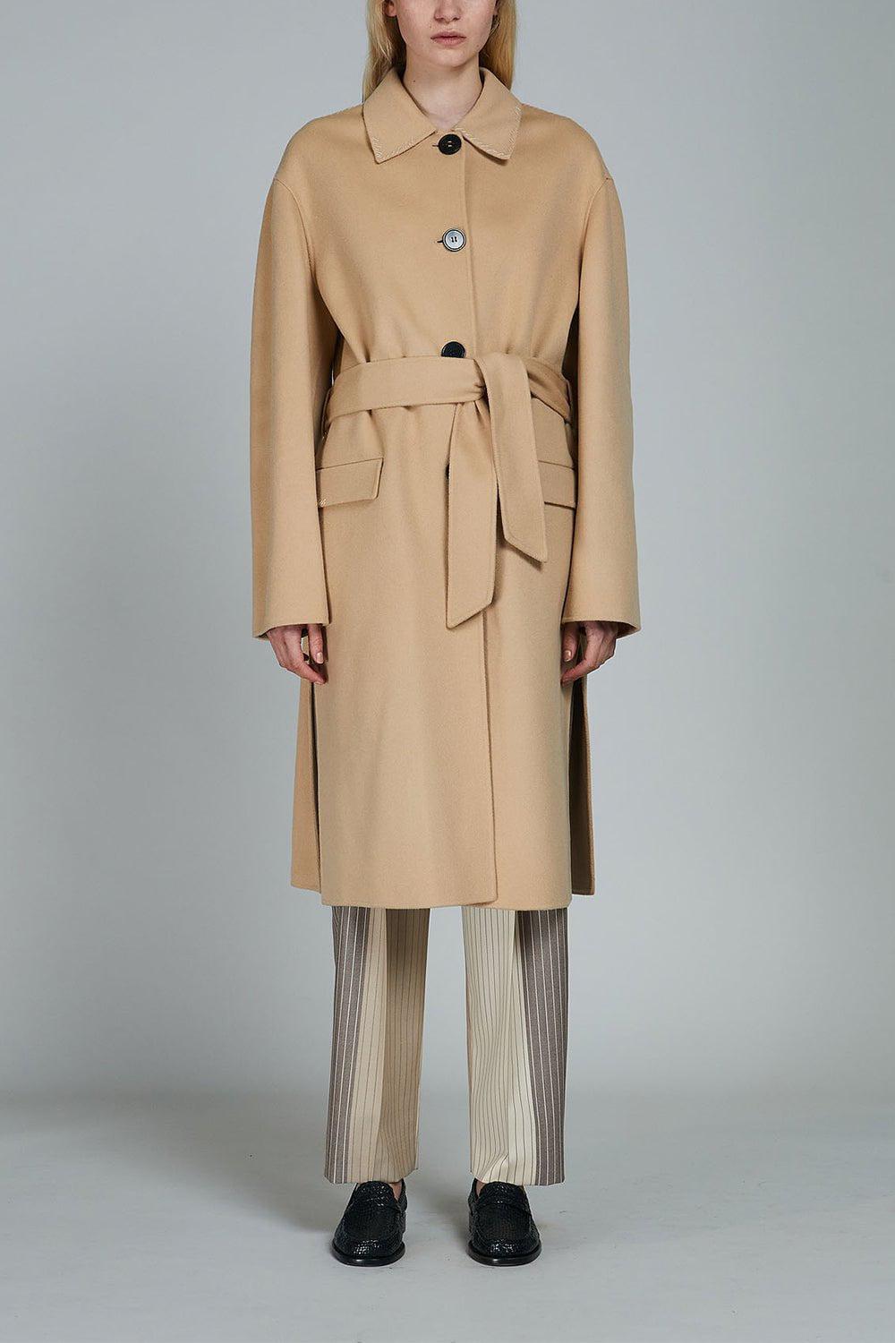 MARNI-Trench Coat-LT CAMEL