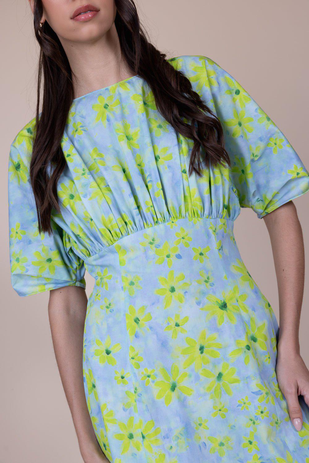MARNI-Gathered Midi Dress-