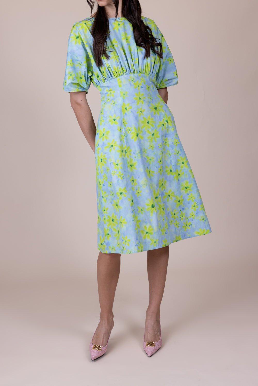 MARNI-Gathered Midi Dress-