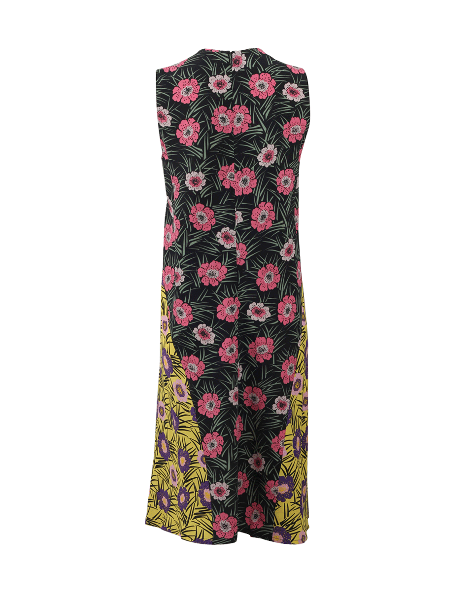 MARNI-Seamed Floral Print Dress-