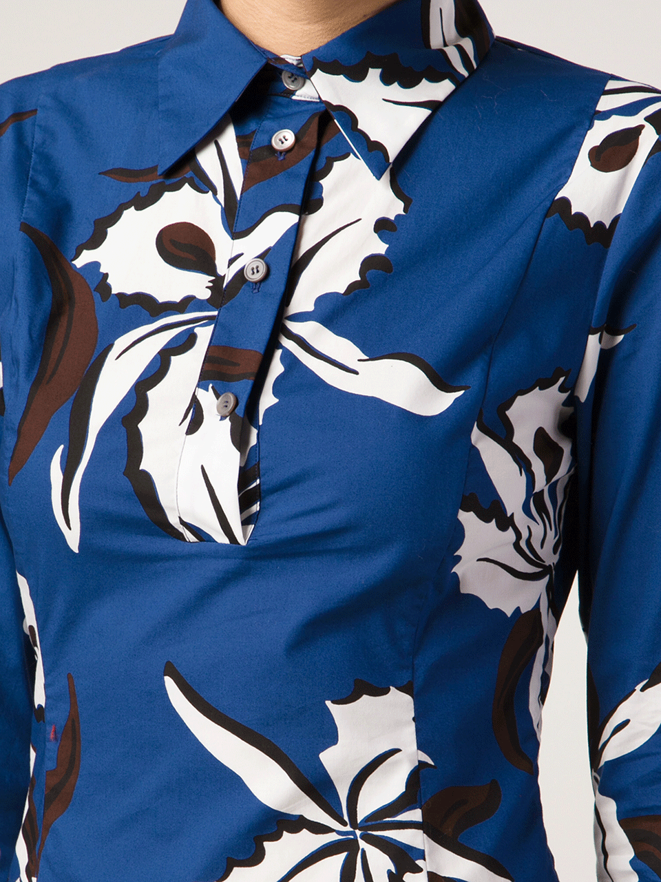 MARNI-Long Henley Shirt Dress-