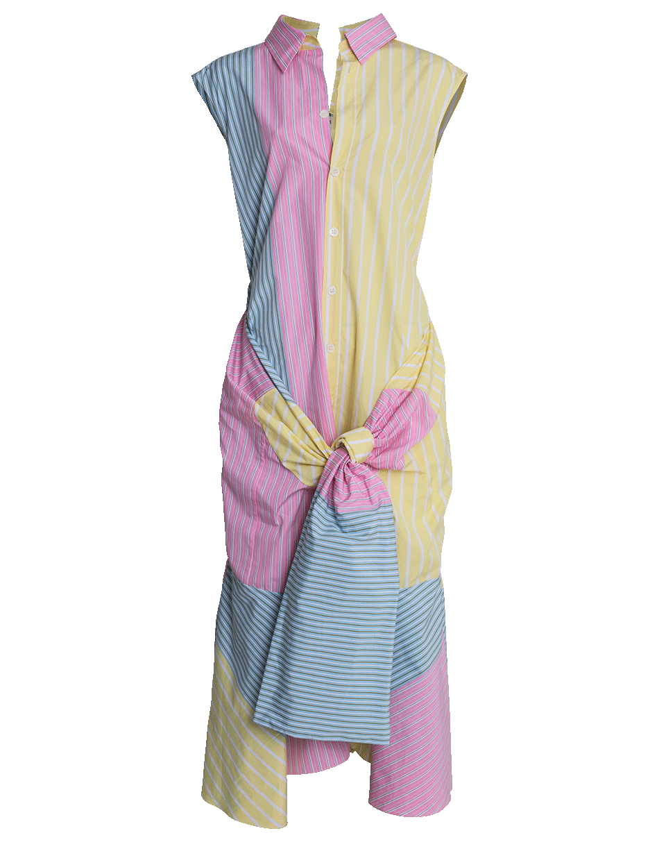 MARNI-Multi Stripe Asymmetrical Dress-