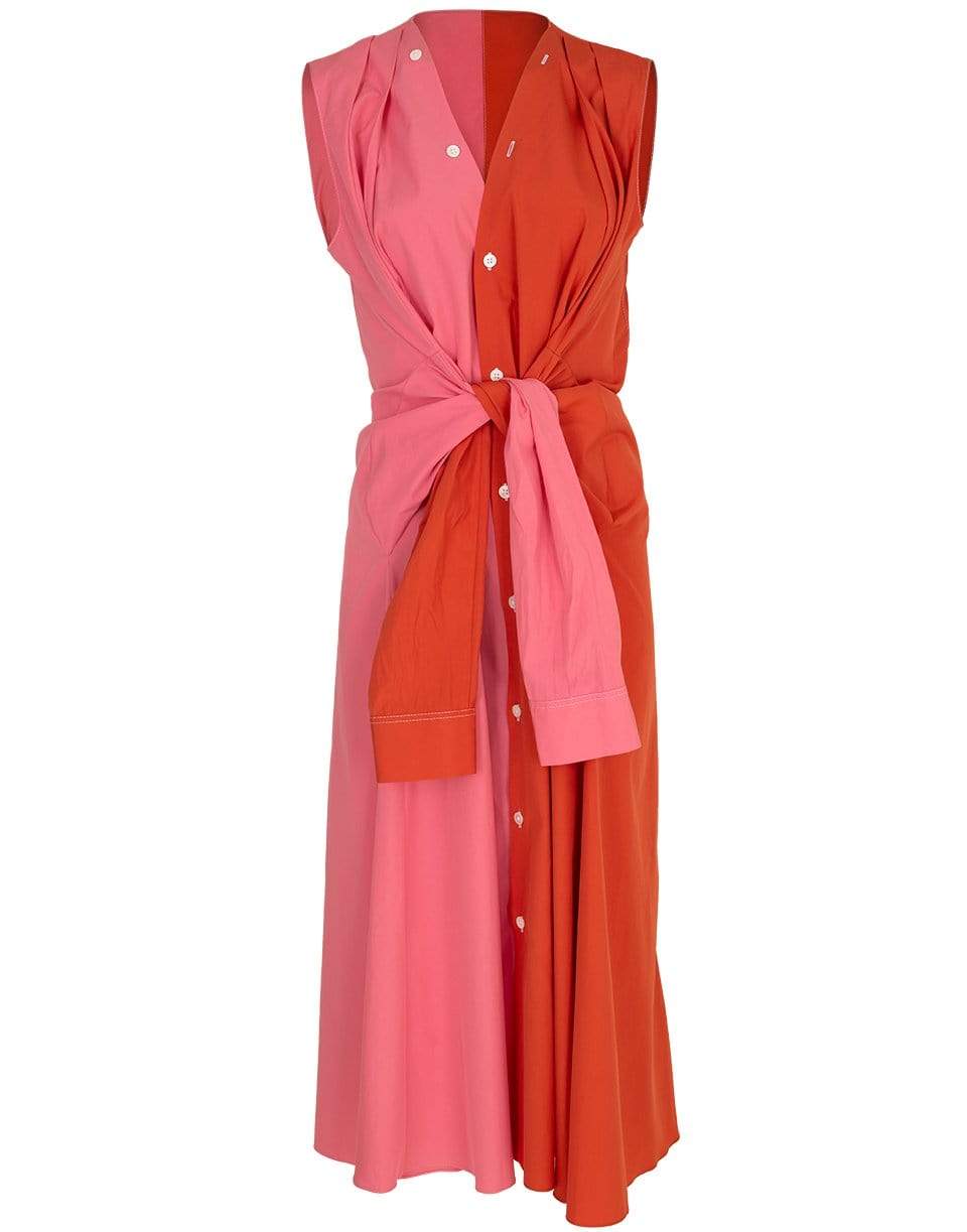MARNI-Sleeveless Two Tone Shirt Dress-