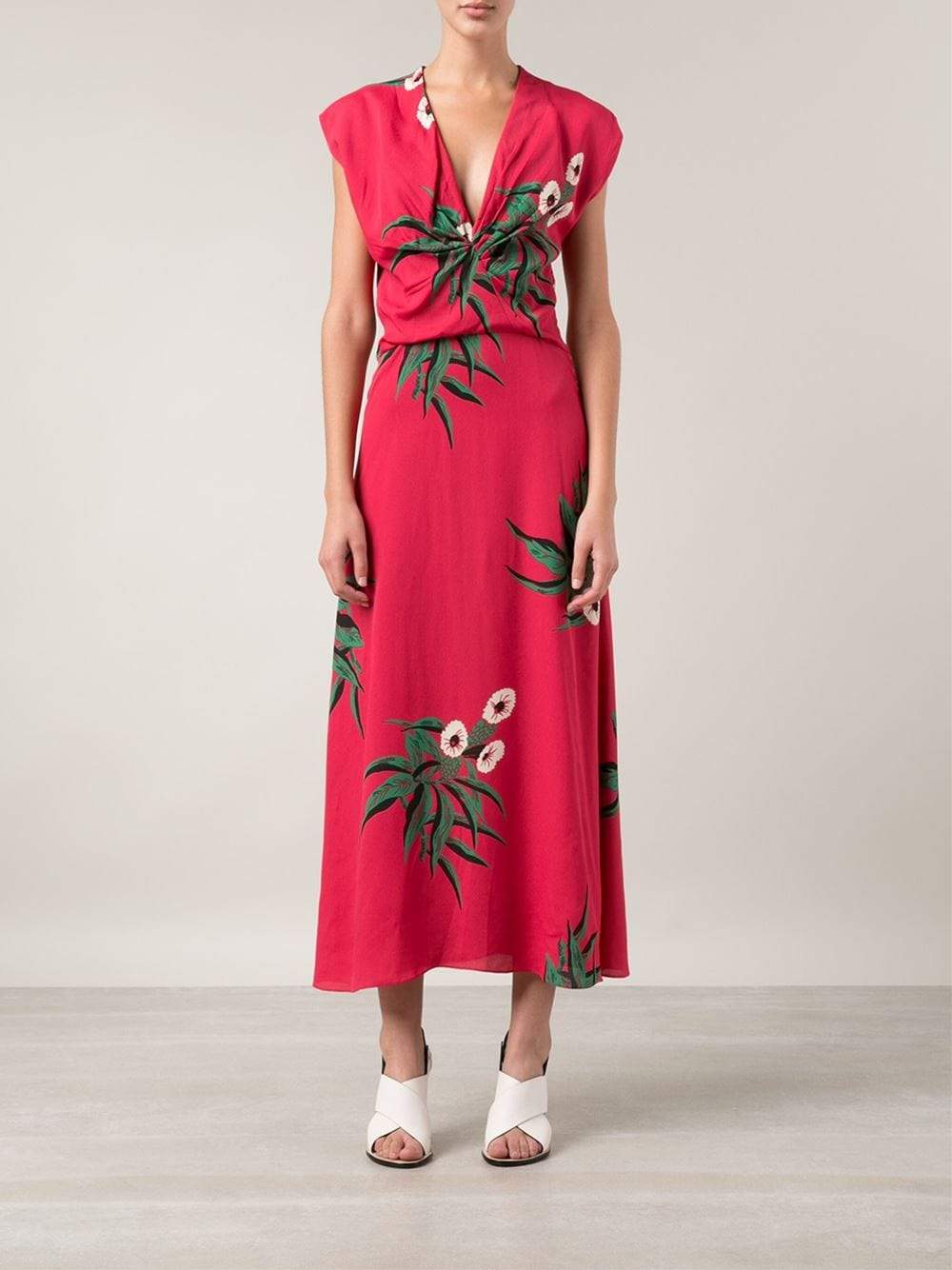 MARNI-Gathered Bodice Dress-