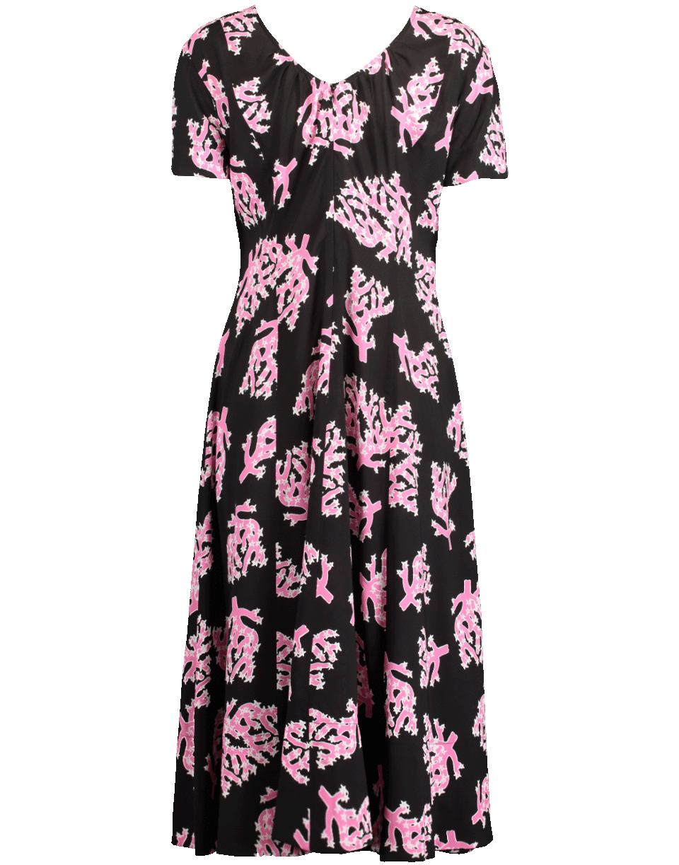 MARNI-Pink Coral Print Dress-