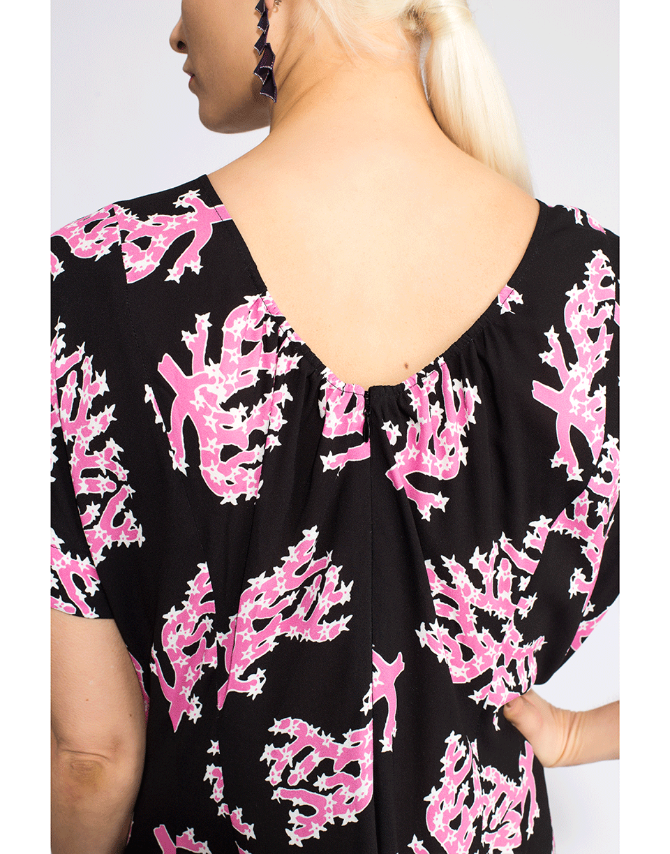 MARNI-Pink Coral Print Dress-